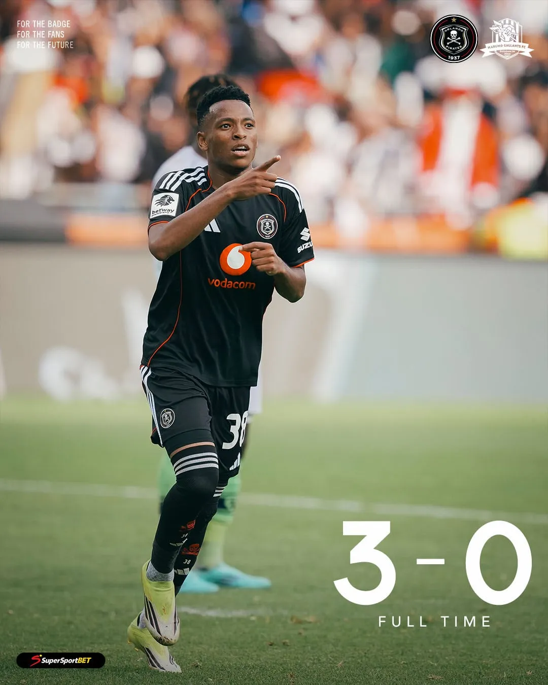 Orlando Pirates defeat Marumo Gallants