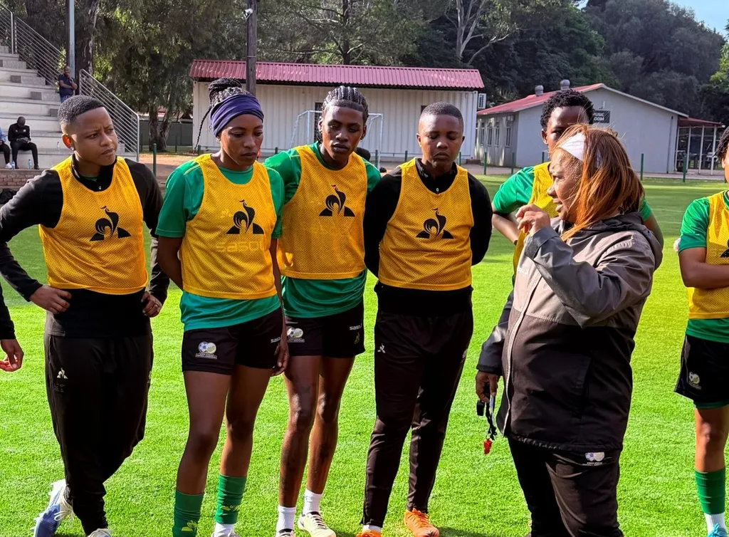 Banyana Banyana coach Desiree Ellis and her players.