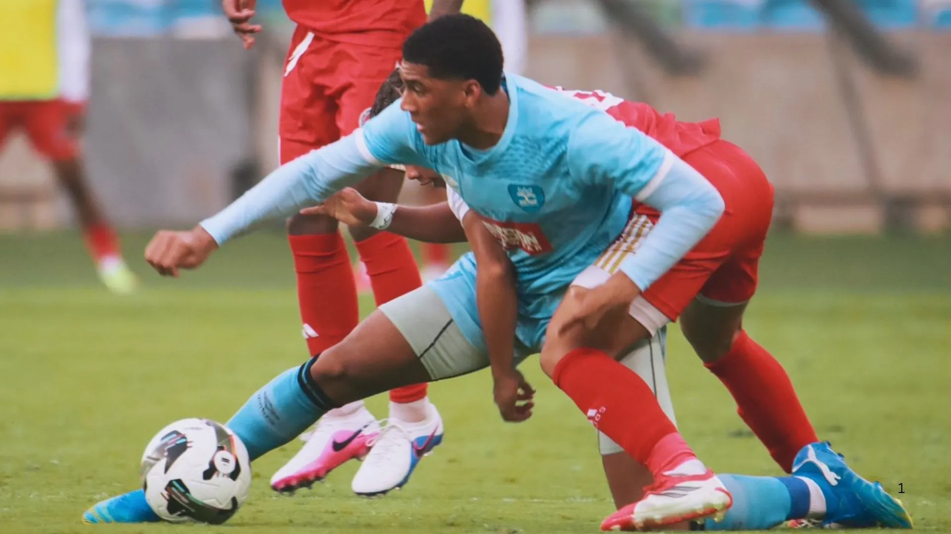 Durban City FC playing against ASPL 2000 in the CAF Confederation Cup.