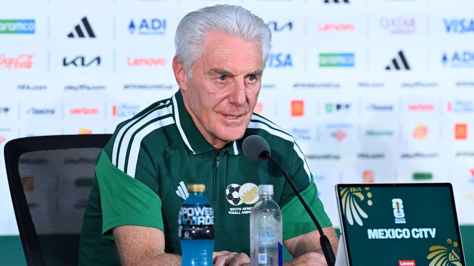 Bafana Bafana coach Hugo Broos.