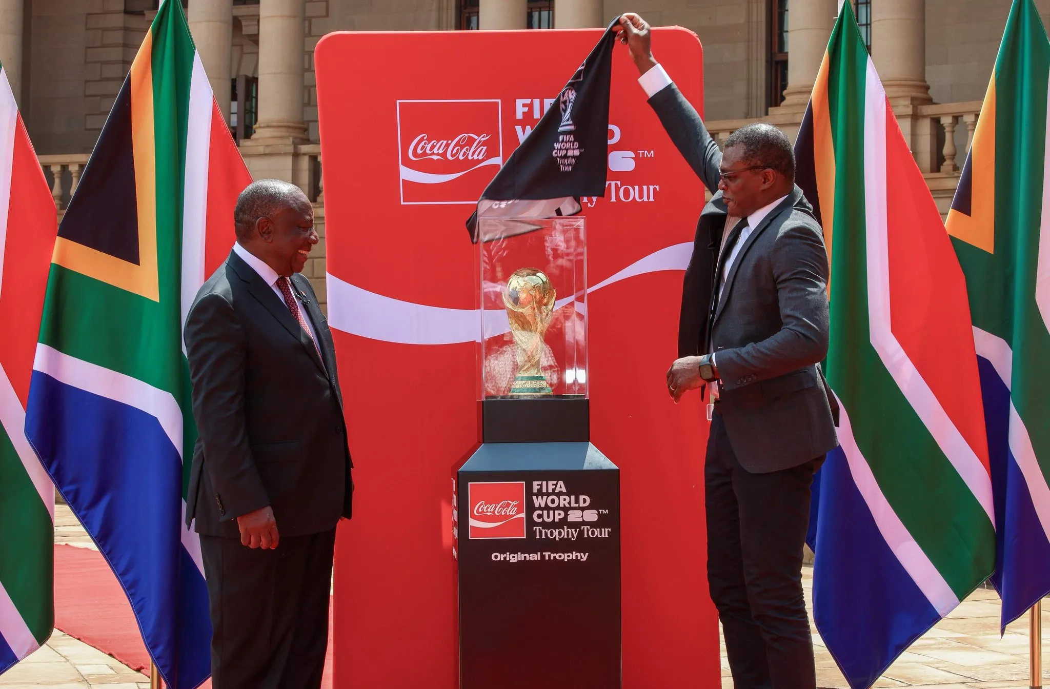 Marcel Desailly with World Cup trophy