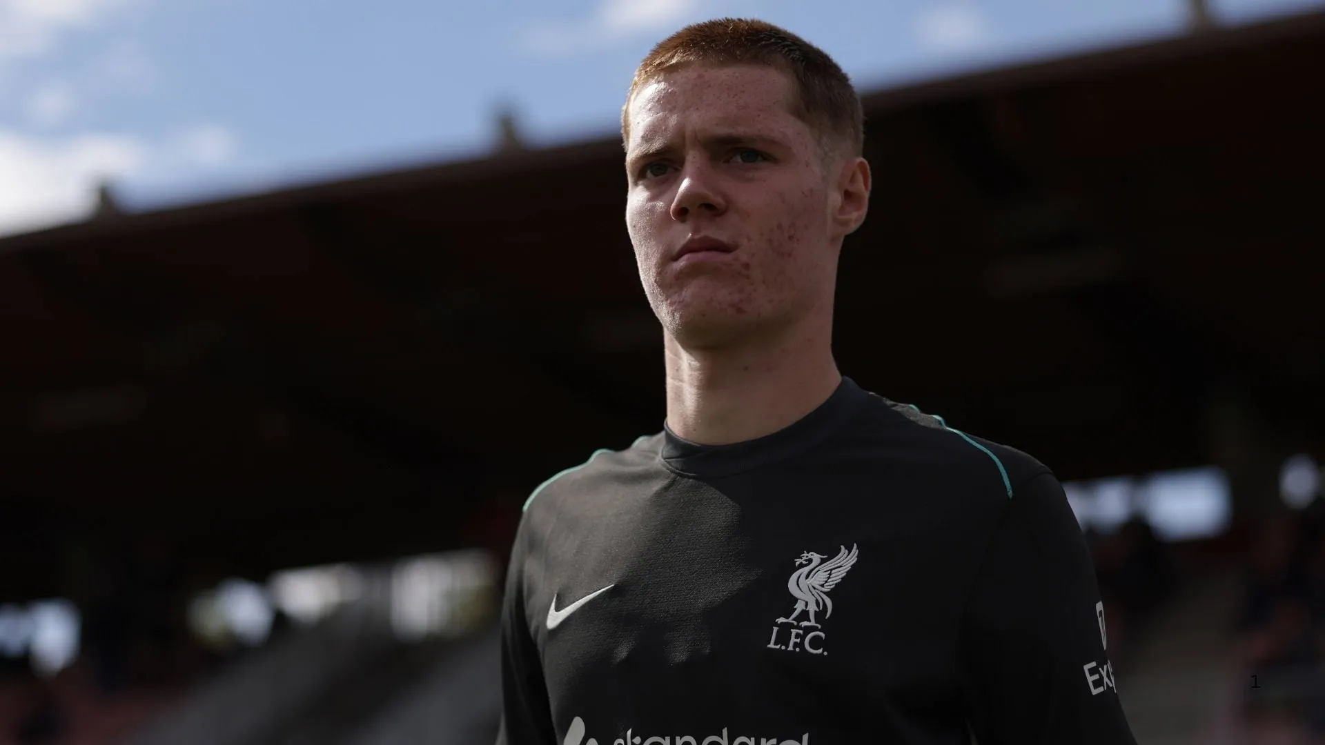 Carter Pinnington who plays for Liverpool