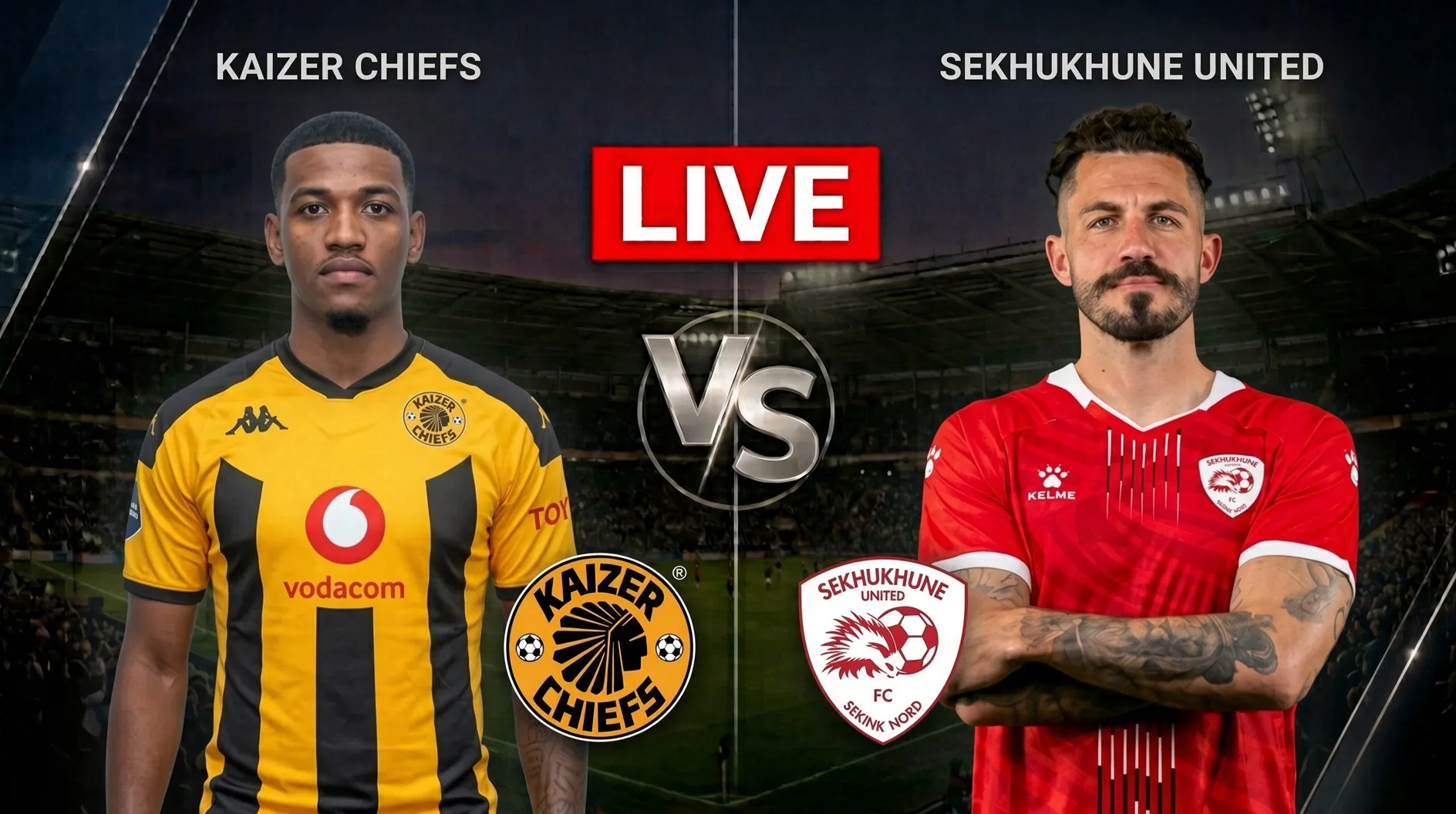 Live: Kaizer Chiefs vs Sekhukhune United &mdash; Scores, goals, updates, Betway Premiership result