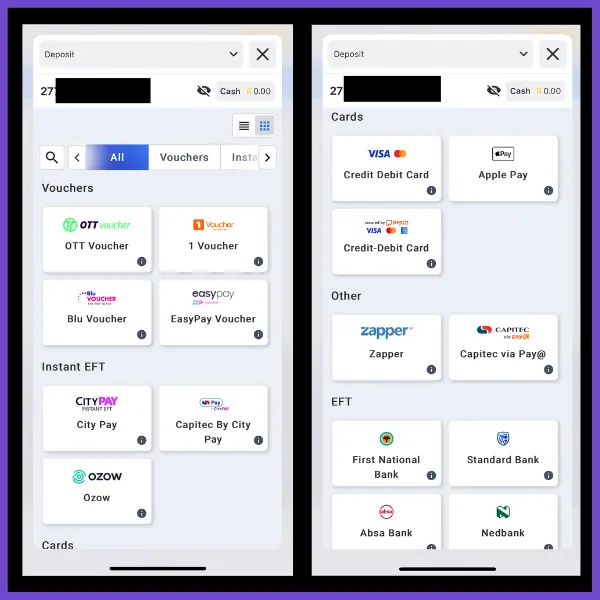 jackpot city in app payment options