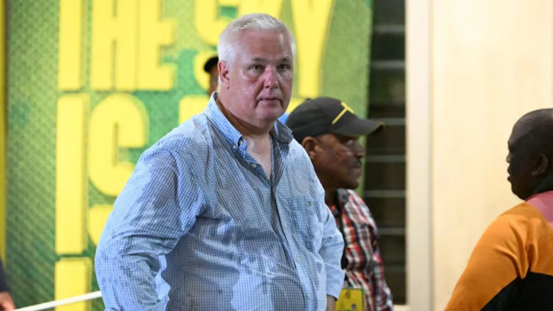 WATCH: Furious Sundowns fan splashes water on Sporting Director amid &lsquo;Pitso&rsquo; chants