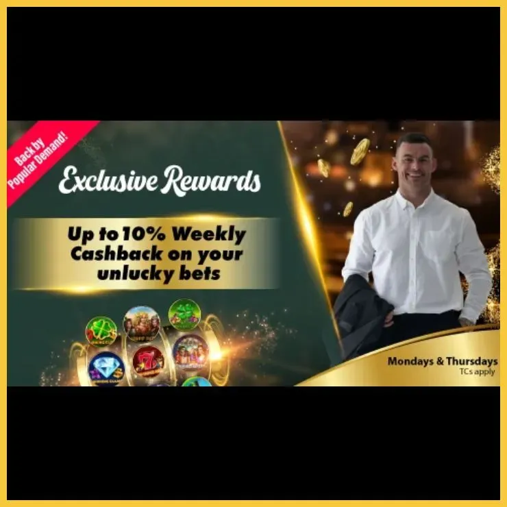 Gbets Weekly Cashback promotional banner offering 10% cashback every week of R150 or more.