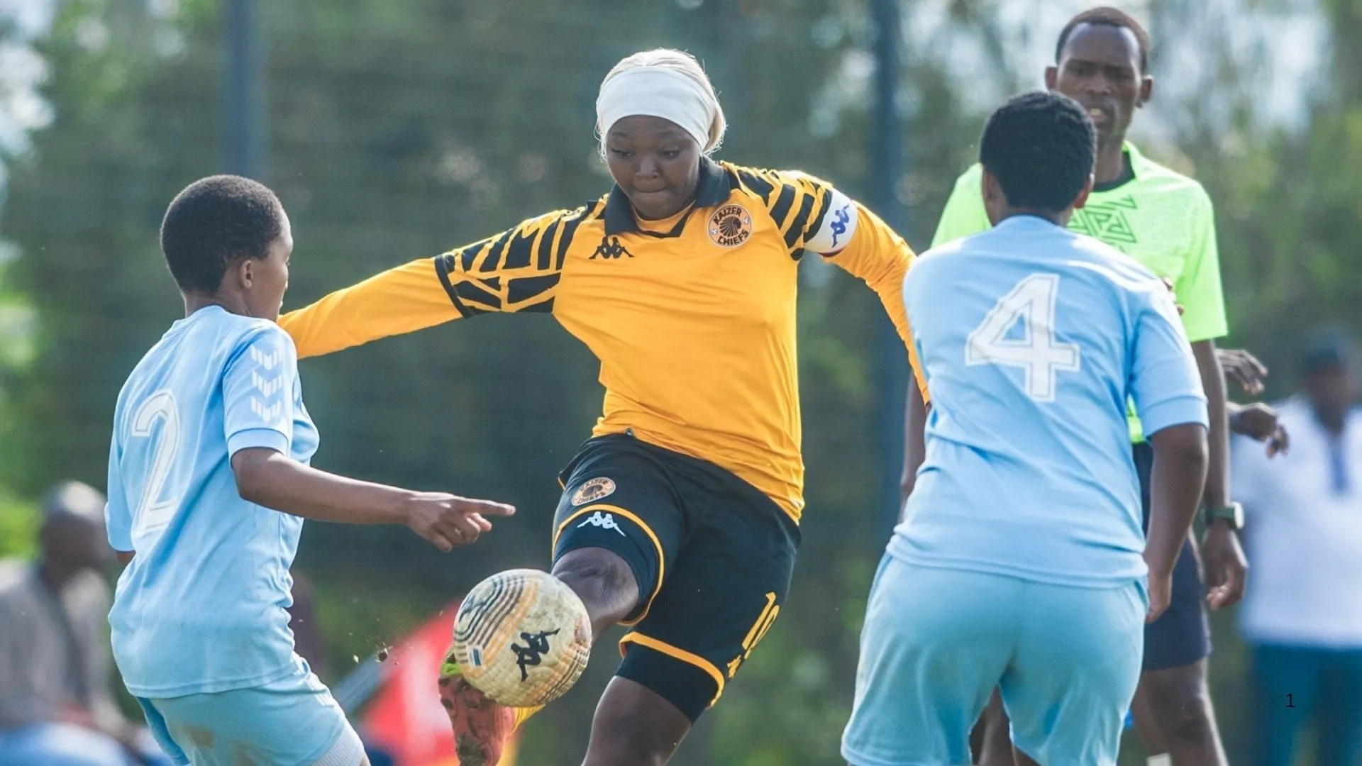 Kaizer Chiefs Ladies playing against Future Stars.