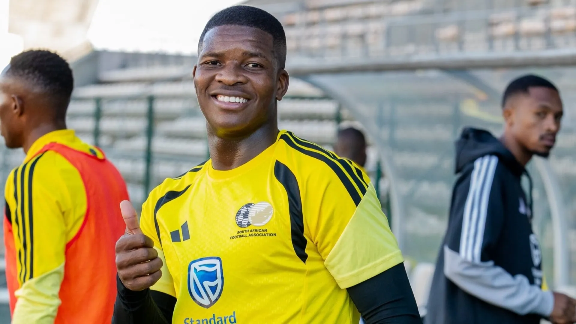Bafana Bafana defender Mbekezeli Mbokazi 