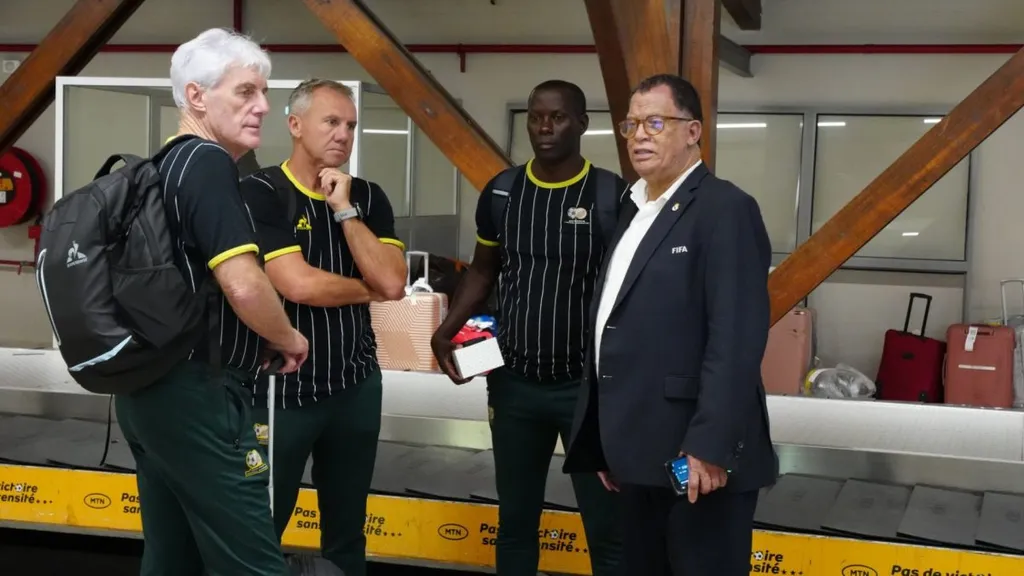 Bafana Bafana in Ivory Coast. Photo &ndash; SAFA