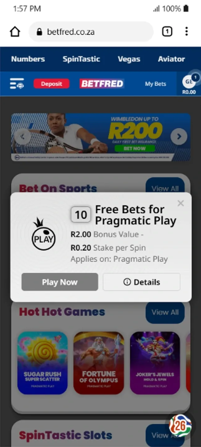 betfred free spins free bets
