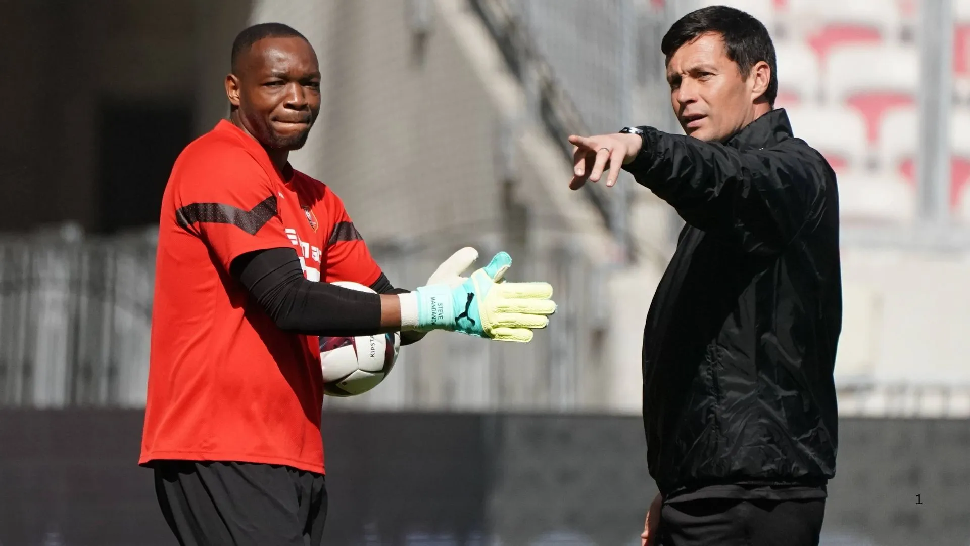 Kaizer Chiefs new goalkeeper trainer Olivier Sorin (right) worked with top players like Steve Mandanda (left).