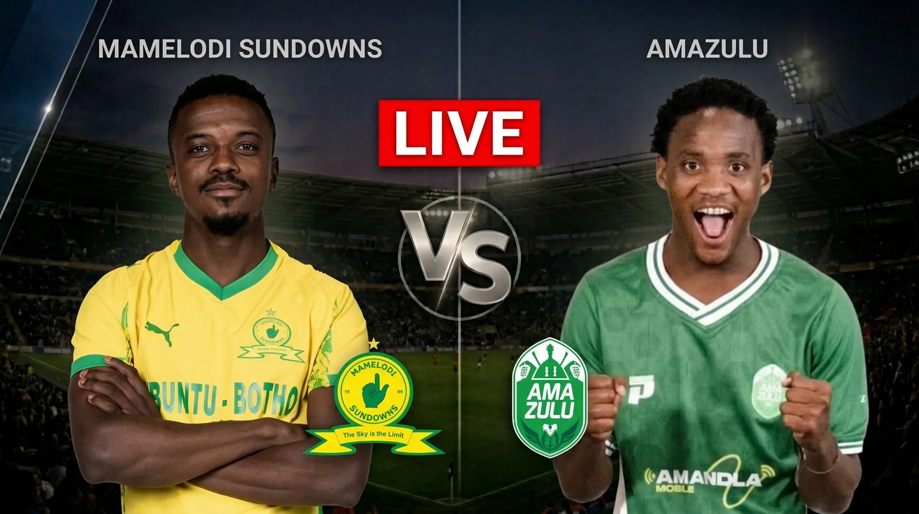 LIVE: Mamelodi Sundowns vs AmaZulu &mdash; Scores, goals, updates, Betway Premiership result