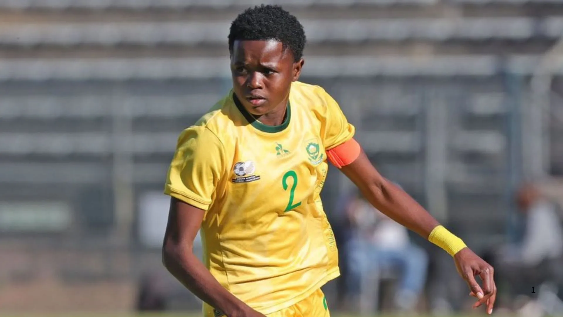 Lebo Ramalepe playing for Banyana.