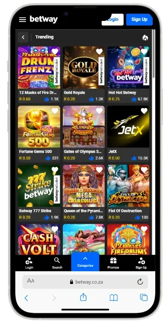 best online slots casino betway za