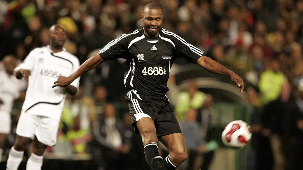 Lucas Radebe playing for Leeds United. Photo Imago