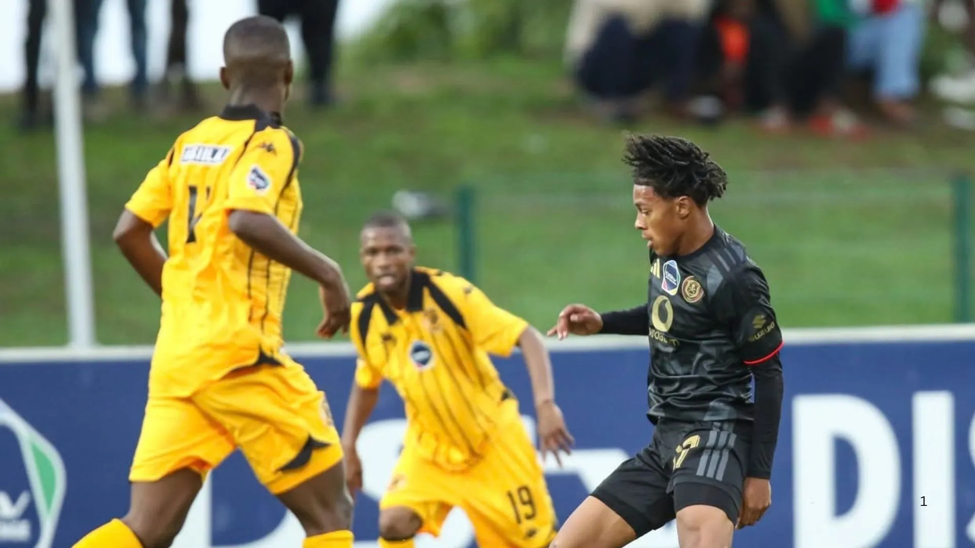 Orlando Pirates facing off with Kaizer Chiefs in a DStv Diski Challenge match.