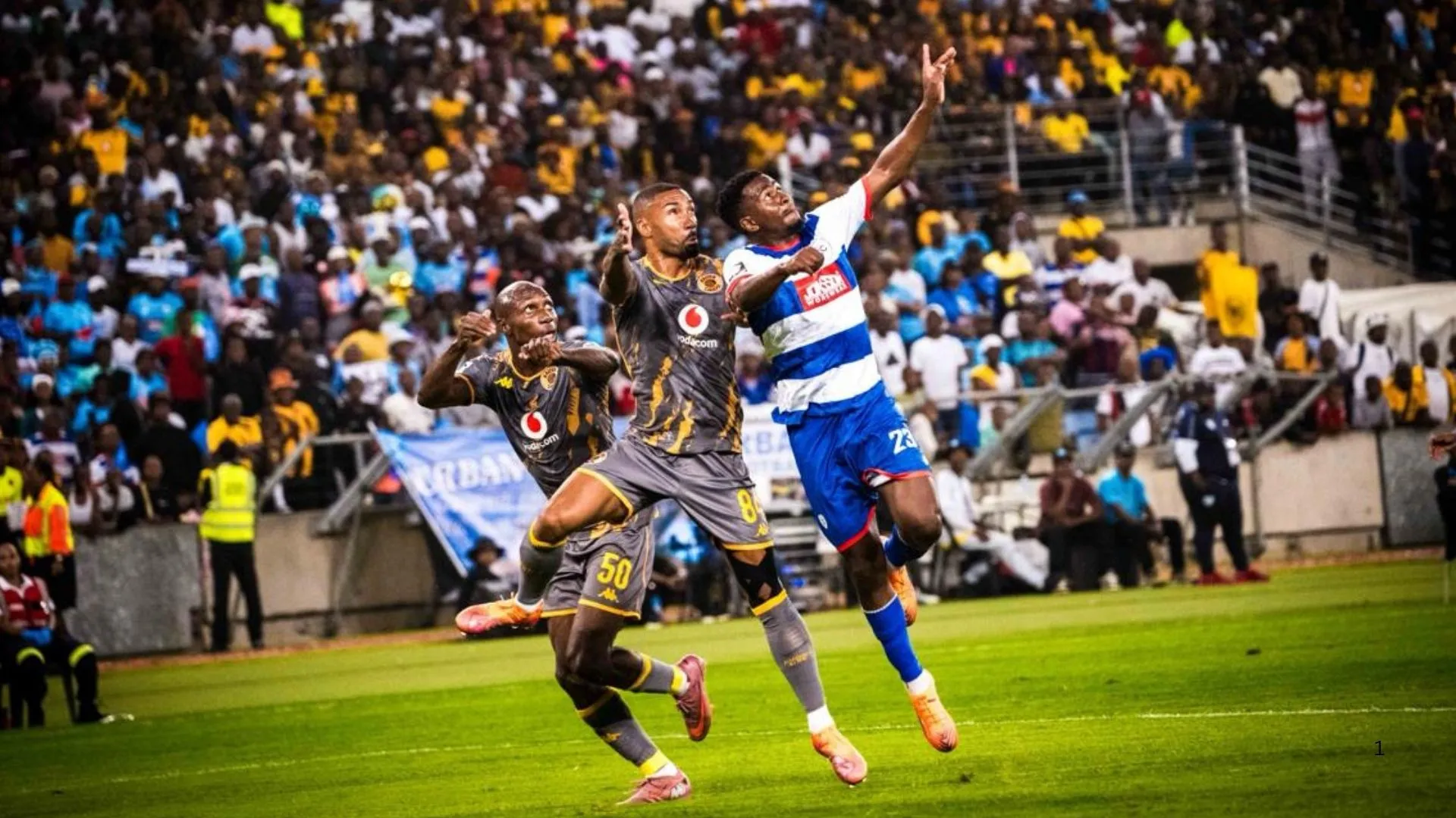 Miguel Inacio and Etiosa Ighodaro against Durban City. Photo &ndash; Kaizer Chiefs