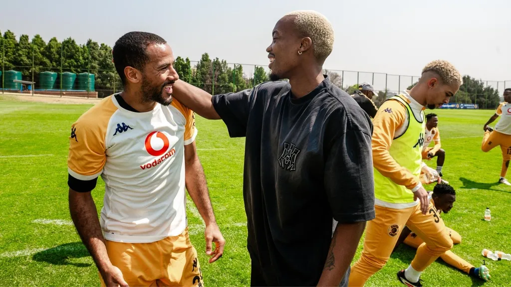 Khanyisa Mayo arrives at Naturena.