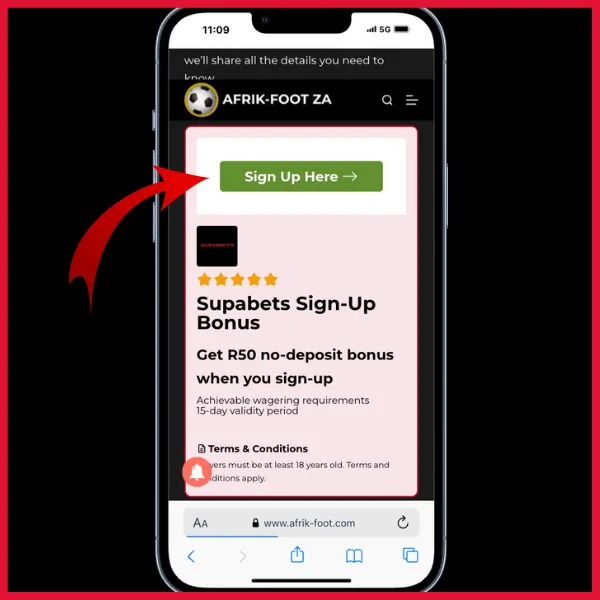 Supabets sign up code 1