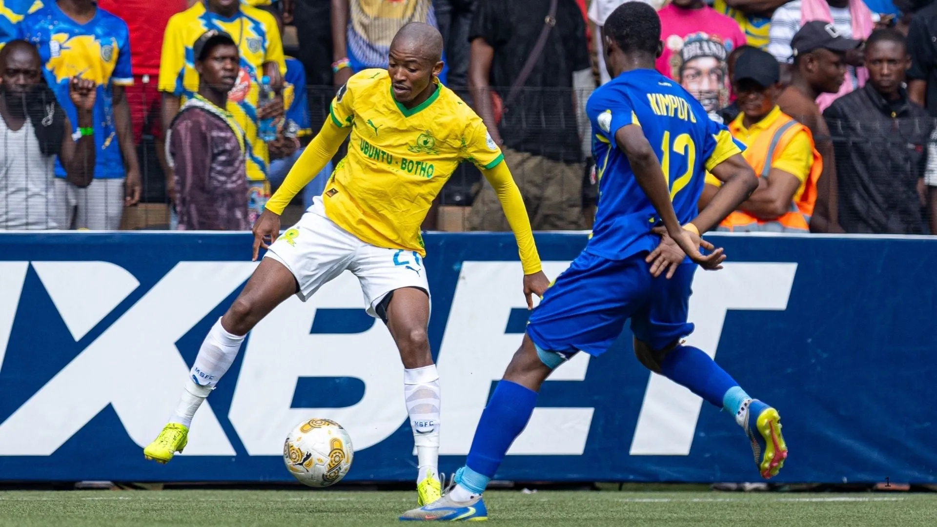Thapelo Morena in action against St Eloi Lupopo.