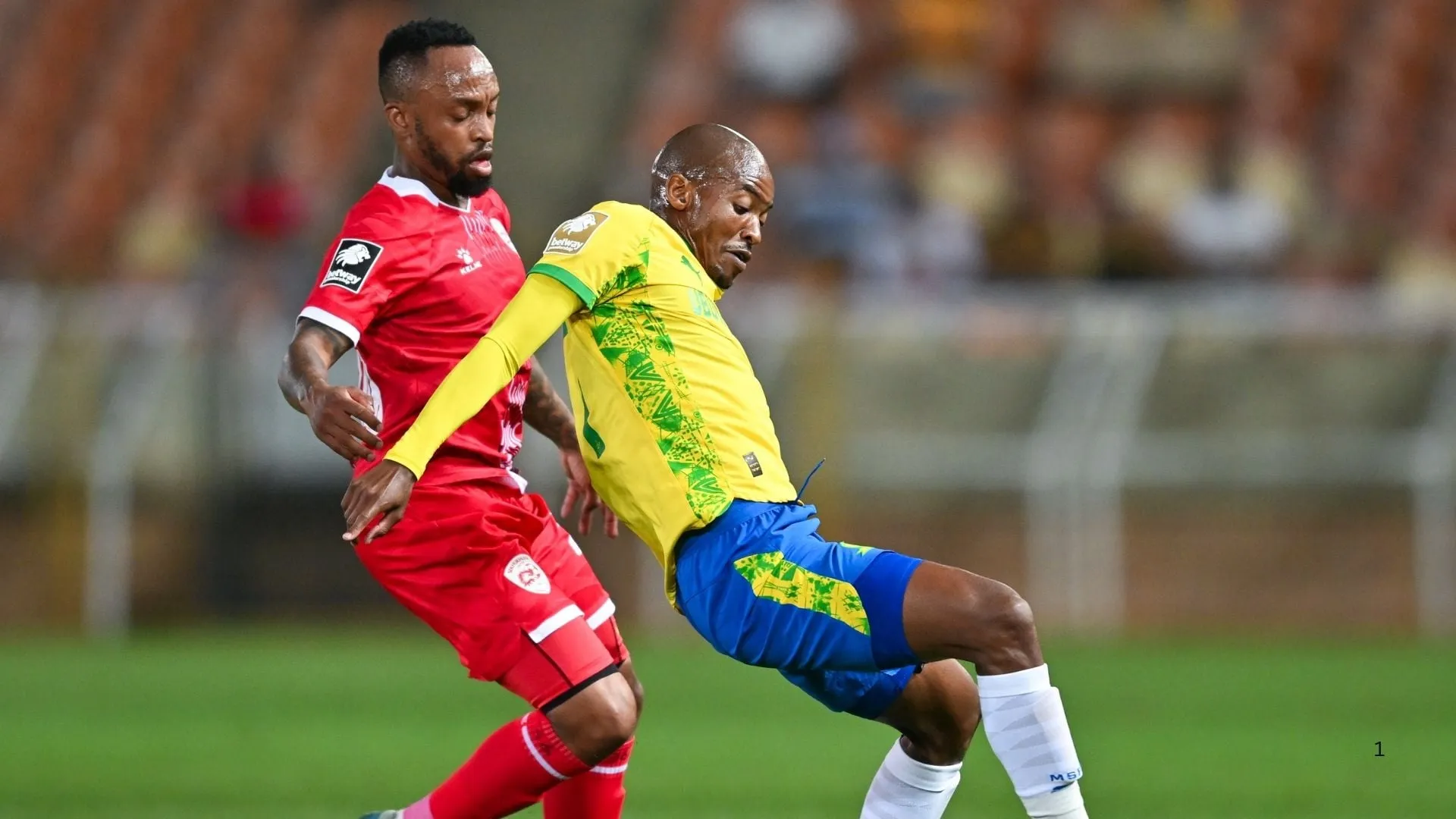 Thapelo Morena of Mamelodi Sundowns against Sekhukhune United