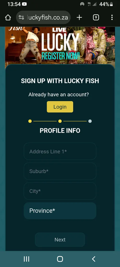 Lucky Fish Promo Code Registration 2 1