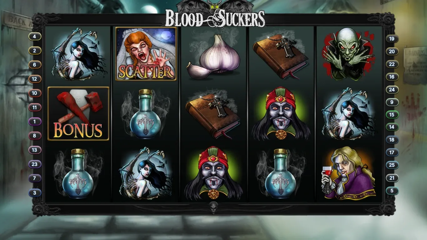 Blood Suckers game offers one of the highest RTP rates among best online slots South Africa.
