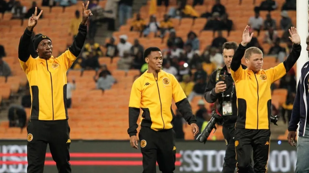 Etiosa Ighodaro Asanele Velebayi and Luke Baartman Kaizer Chiefs