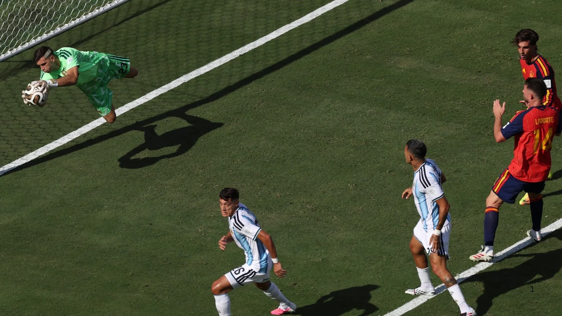 Emiliano Martinez pulled off a number of saves for Argentina.