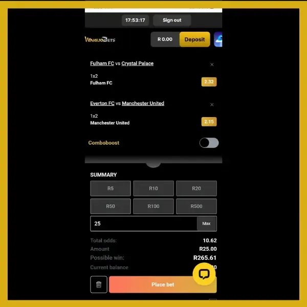 Wagering the Wanejobets bonus on sports