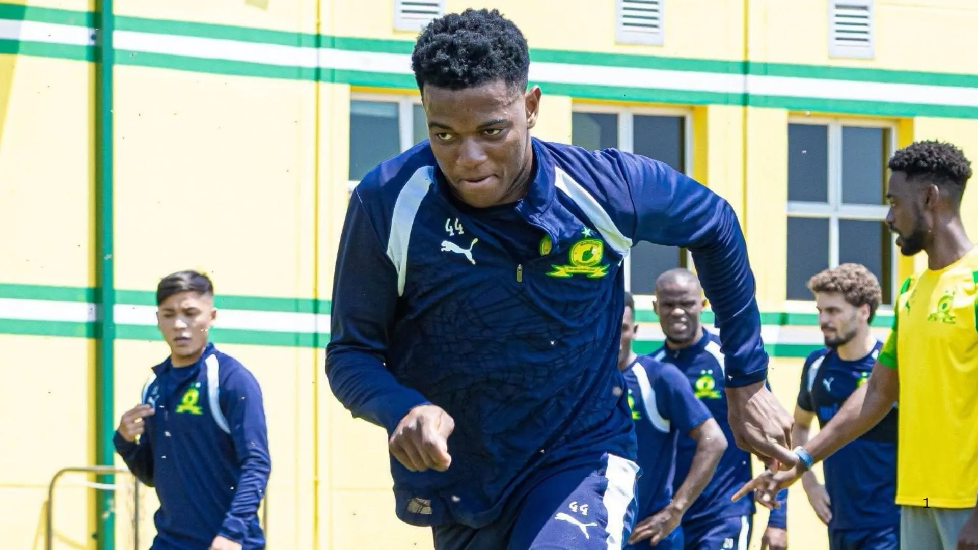 Gomolemo Kekana in training at Mamelodi Sundowns.