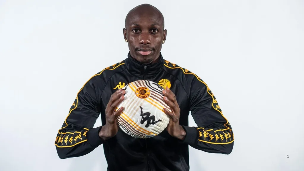Etiosa Godspower Ighodaro during his Kaizer Chiefs unveiling. Photo - Kaizer Chiefs