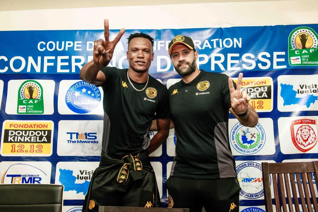 Kaizer Chiefs Glody Lilepo and Khalil Ben Youssef