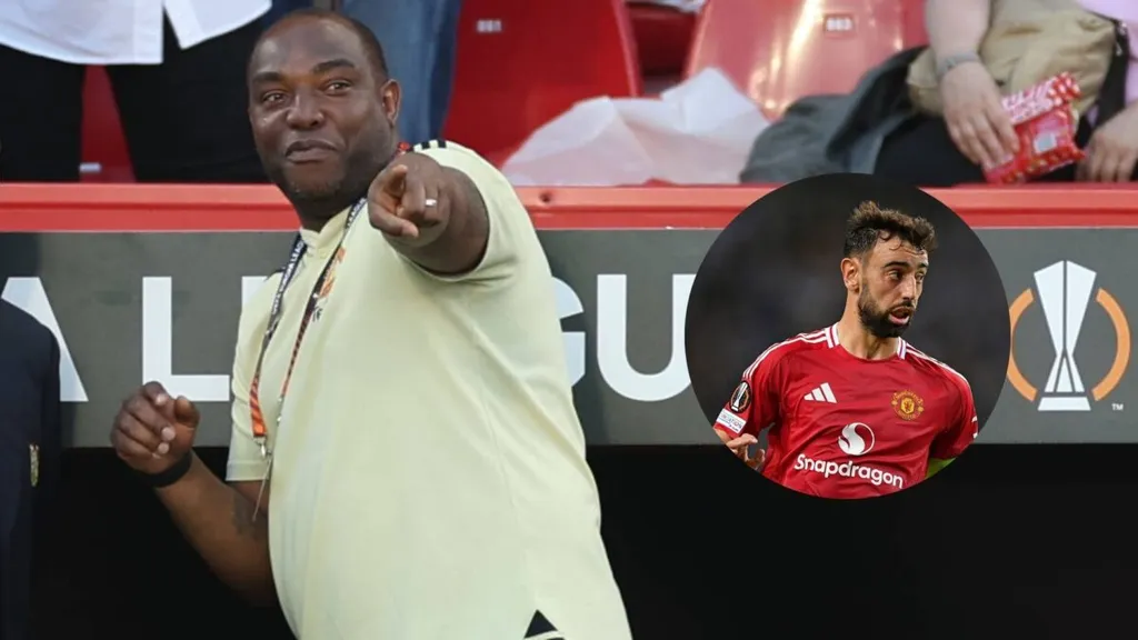 Benni McCarthy and Bruno Fernandes. Photo Imago