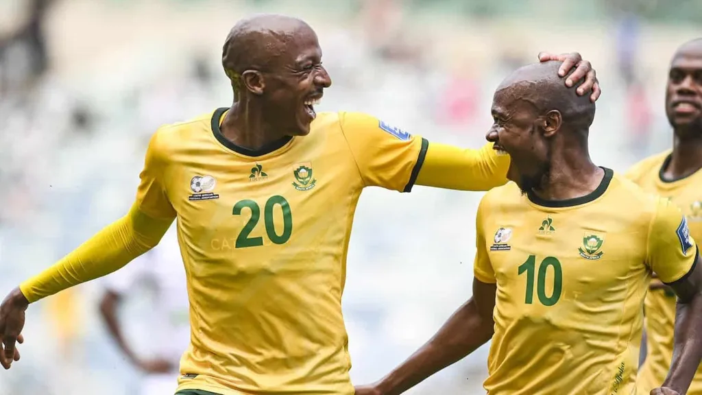 Khuliso Mudau and Evidence Makgopa Bafana Bafana