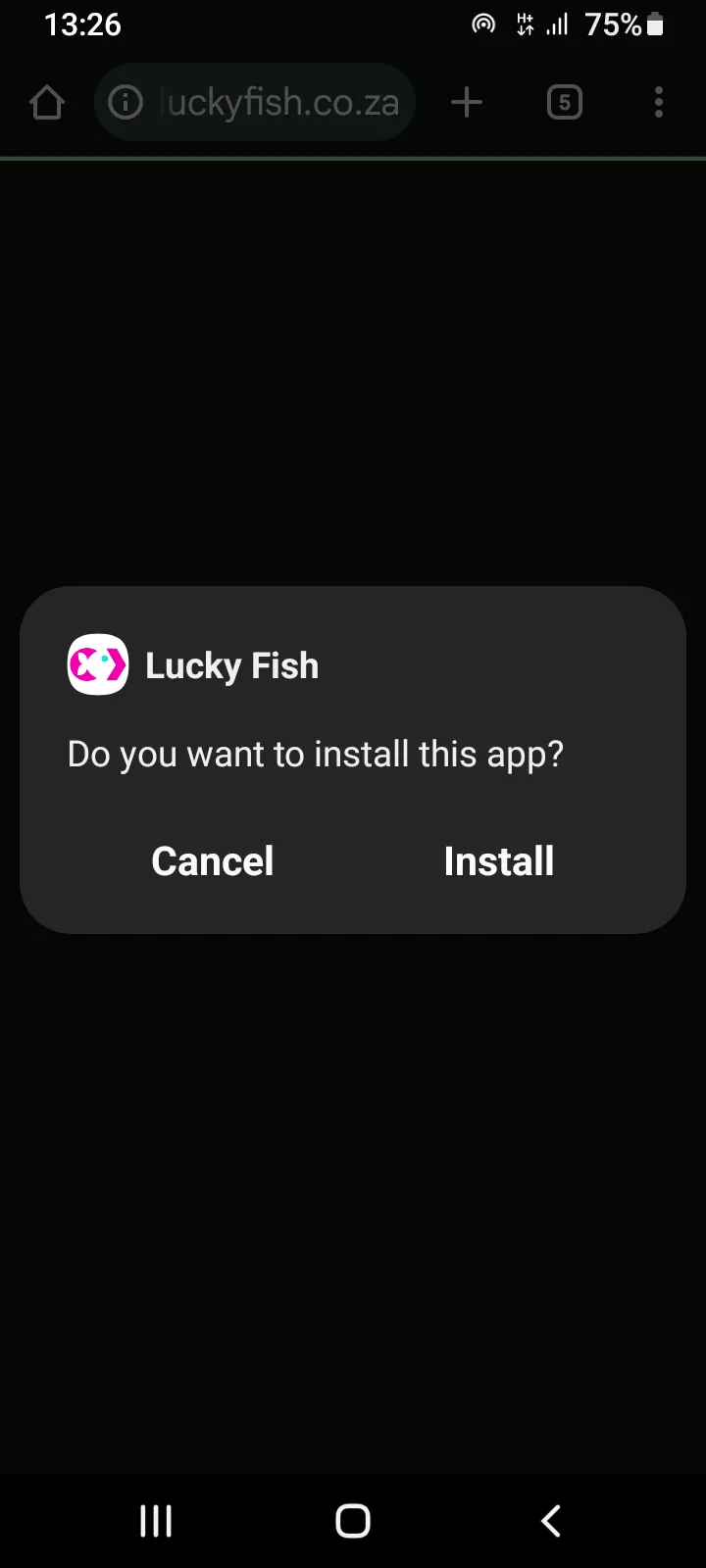 Lucky Fish APK installation