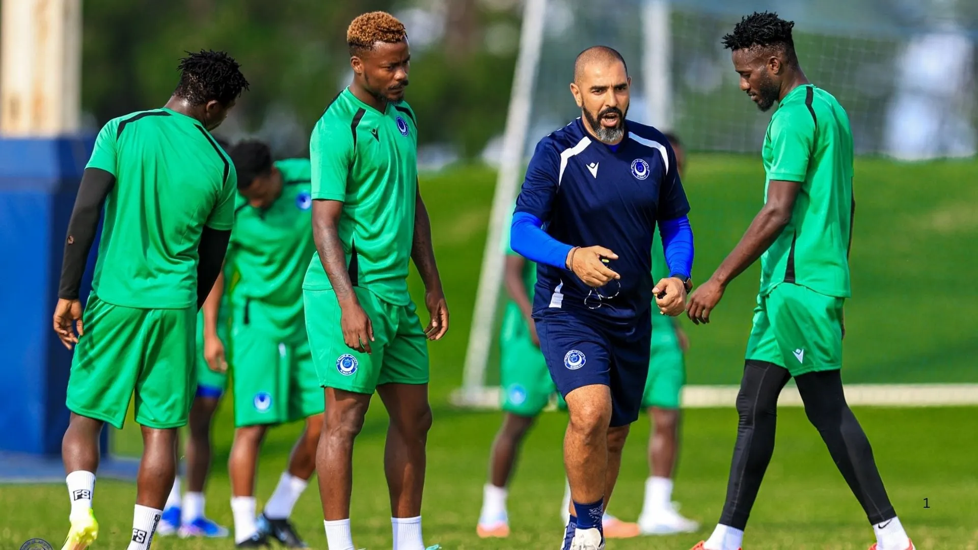 Al Hilal in training.