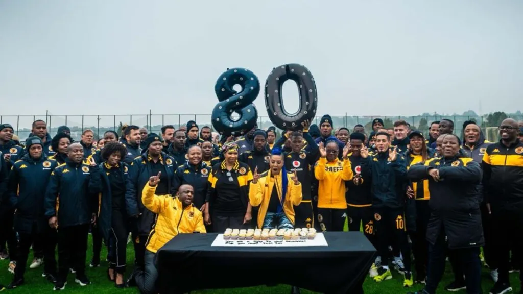 Kaizer Chiefs players and staff celebrate Kaizer Motaung birthday. Photo Kaizer Chiefs