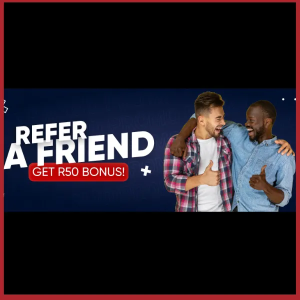 BetOlimp refer a friend promotion gives you a R50 bonus for every referal