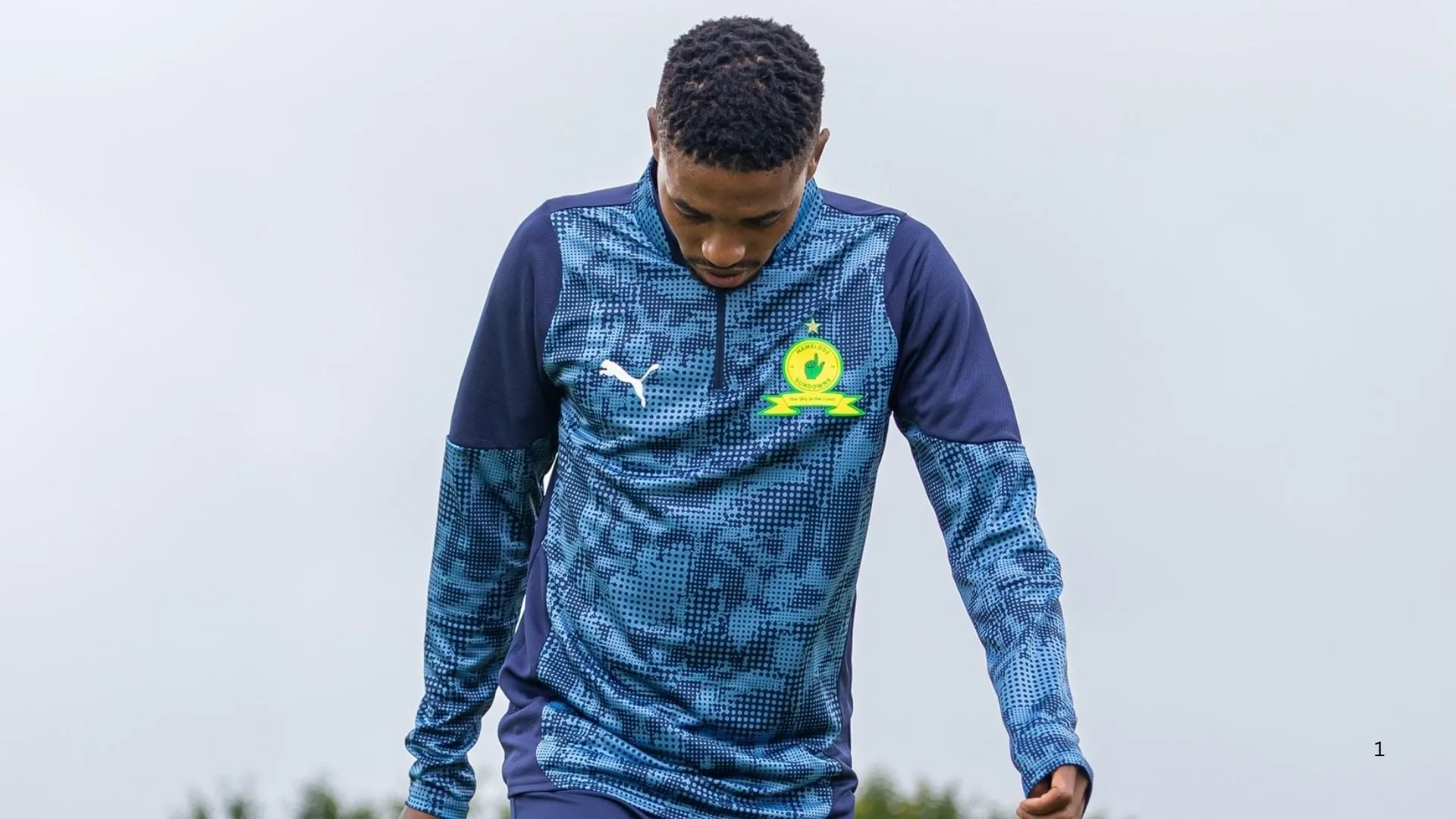 Monnapule Saleng at Mamelodi Sundowns training.