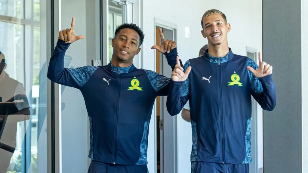 Lucas Ribeiro and Arthur Sales. Photo Mamelodi Sundowns