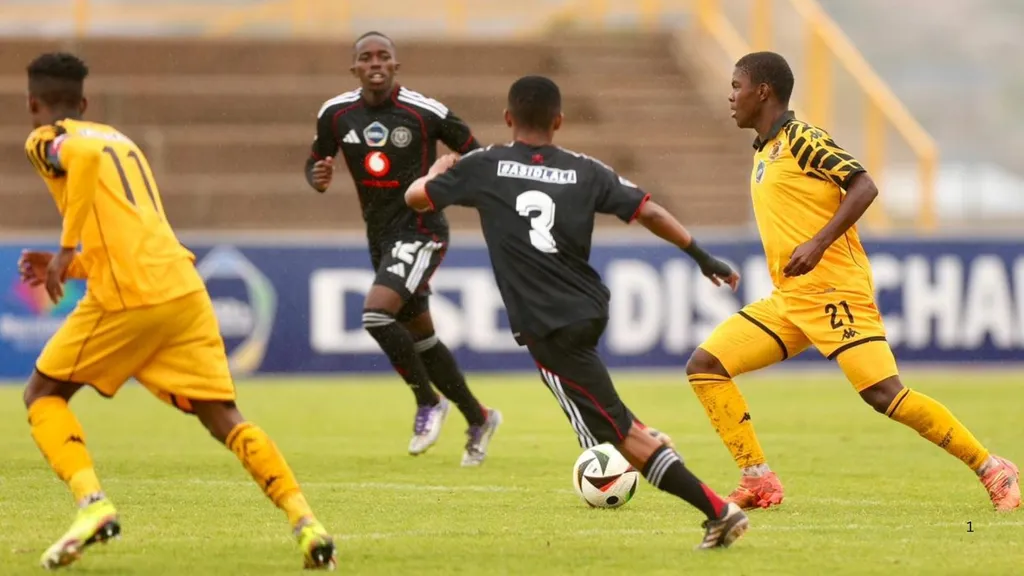 Kaizer Chiefs and Orlando Pirates during their DDC match. 