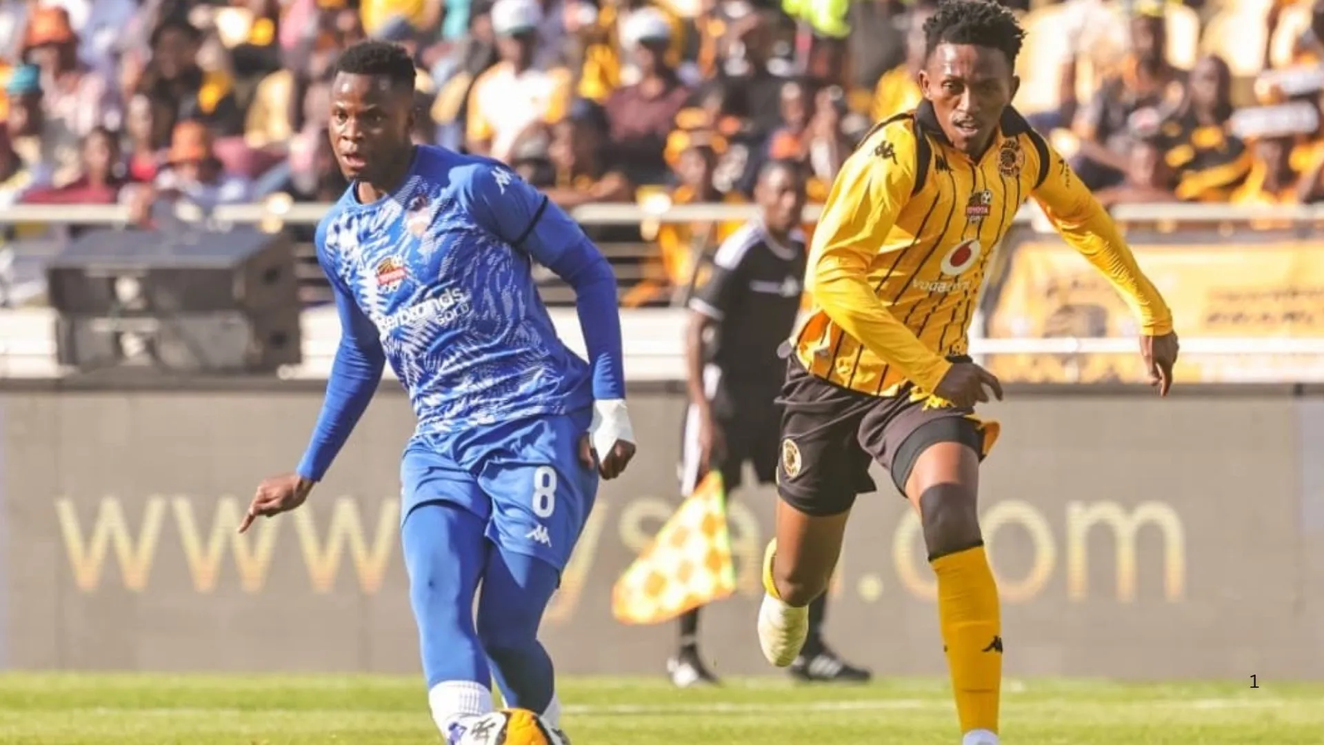 Adolf Mtasingwa during his Kaizer Chiefs debut against Scottland FC.
