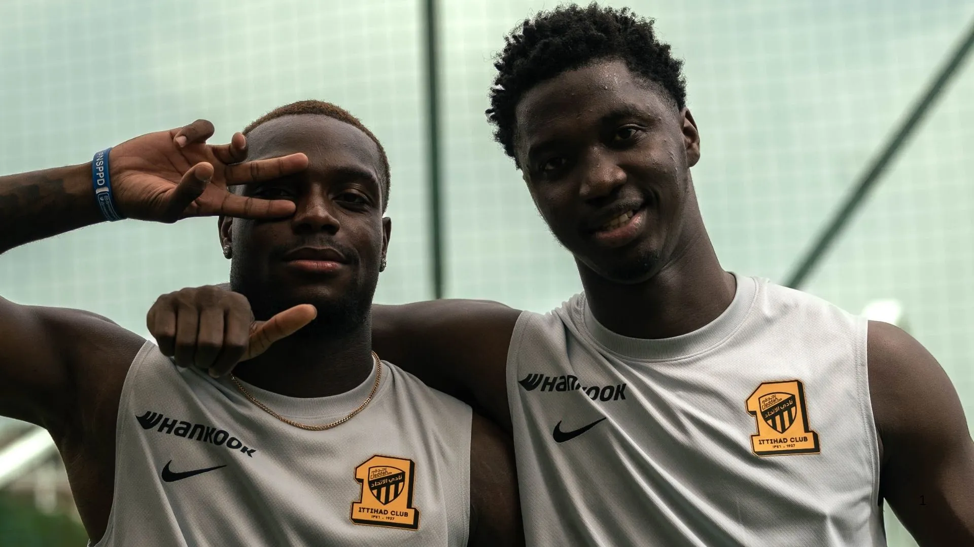 Al Ittihad players in Spain pre-season.