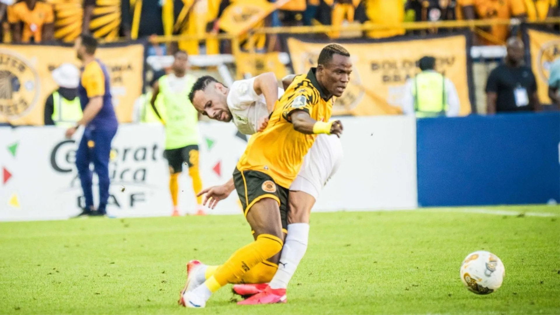 Kaizer Chiefs forward Glody Lilepo against Al Masry.