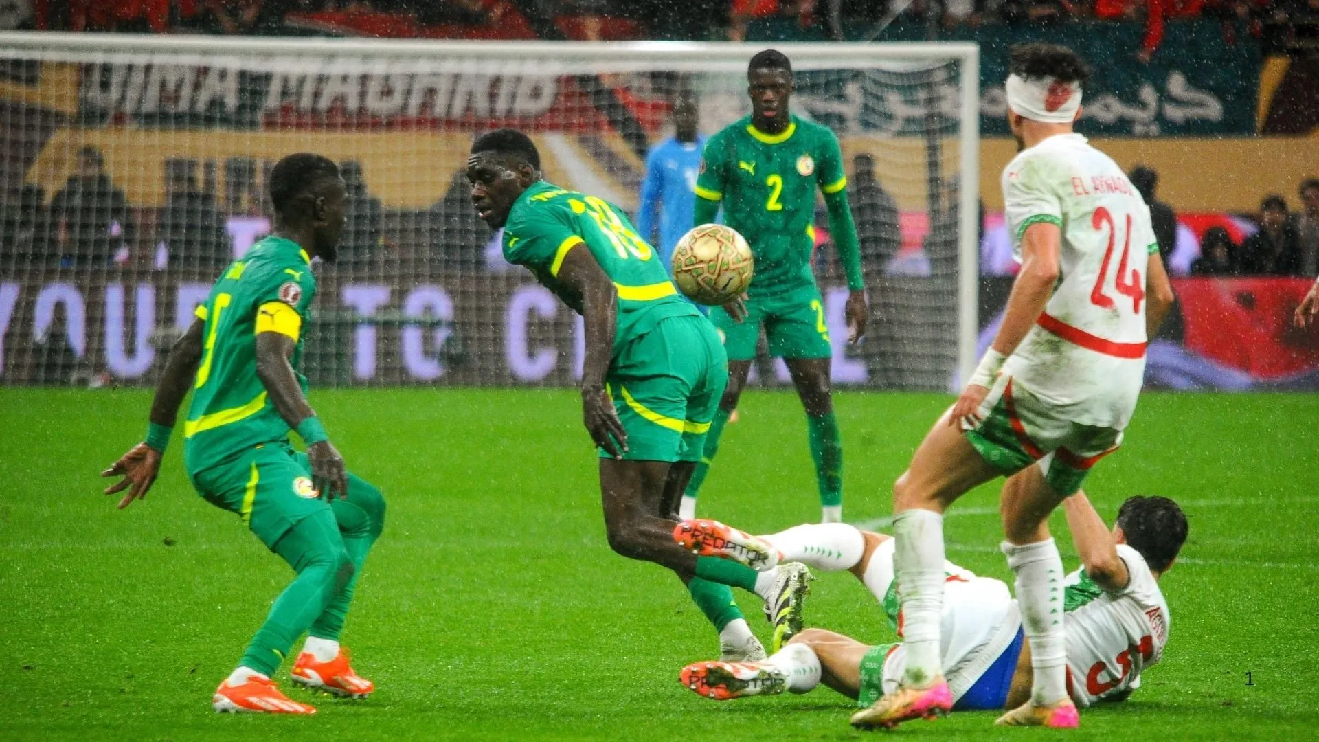 Morocco and Senegal during AFCON 2025 final.