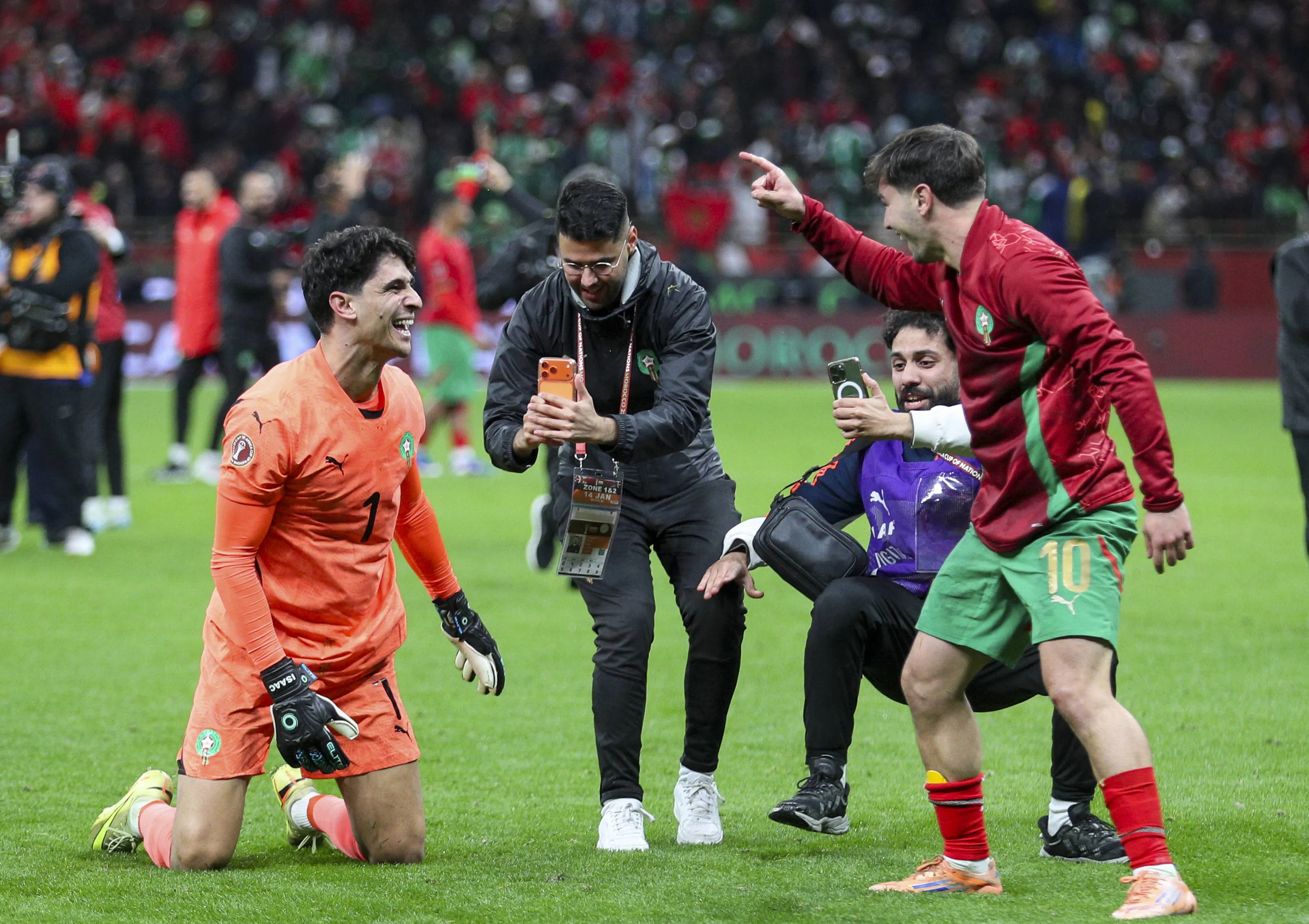 Fu&szlig;ball Afrika-Cup 2025, Vorrunde, Halbfinale Nigeria vs Marokko CAF Africa Cup of Nations (AFCON) Stade Moulay Abdellah