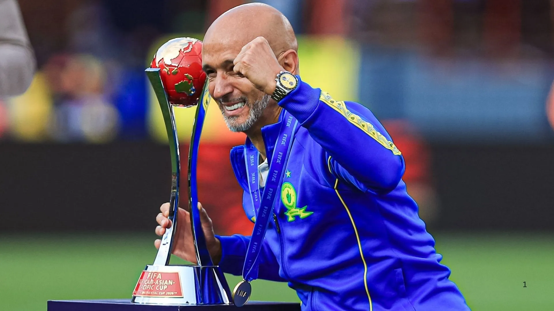 Miguel Cardoso savours the African Asian Pacific Cup glory.
