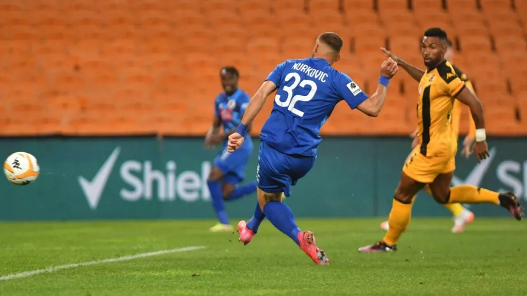 Samir Nurkovic and Inacio Miguel Kaizer Chiefs vs SuperSport United