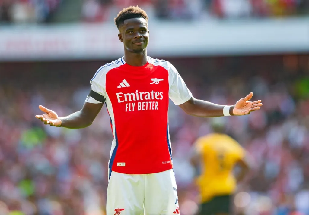  Bukayo Saka of Arsenal